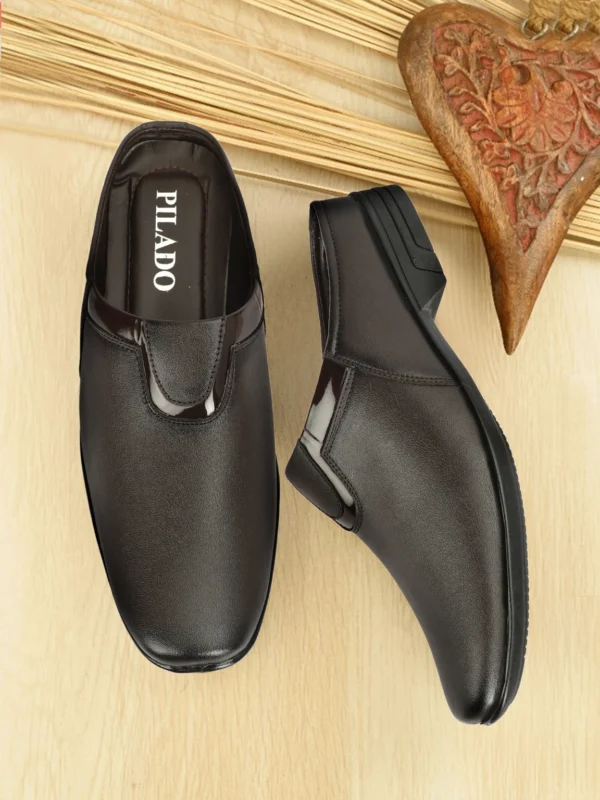 Elegant Men's Slip-On Loafers PILADO – Synthetic Leather, Brown