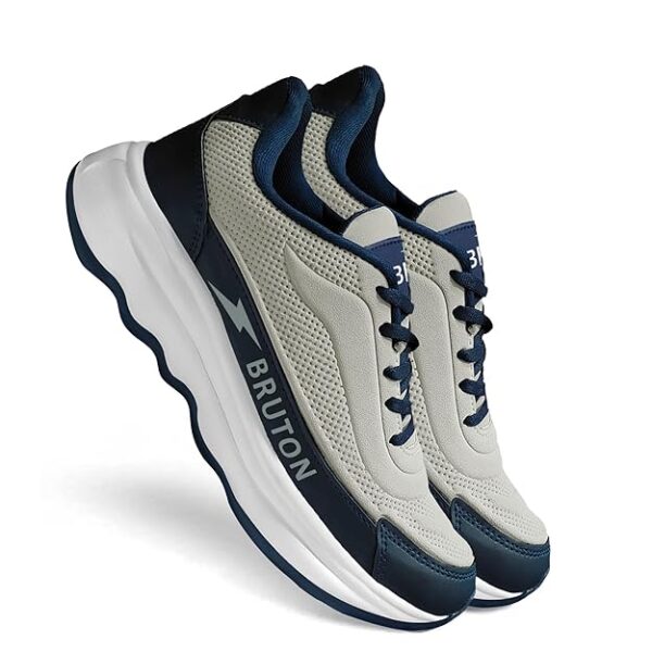 BRUTON Vortex-625 – Men's Running Shoes, Black-Grey