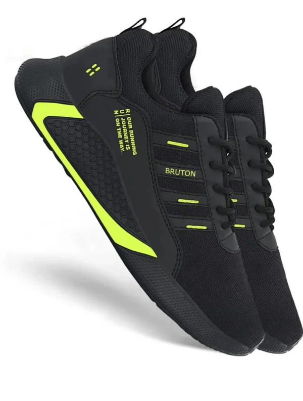 BRUTON Trendy Sports – Men's Running Shoes, Mesh, Black